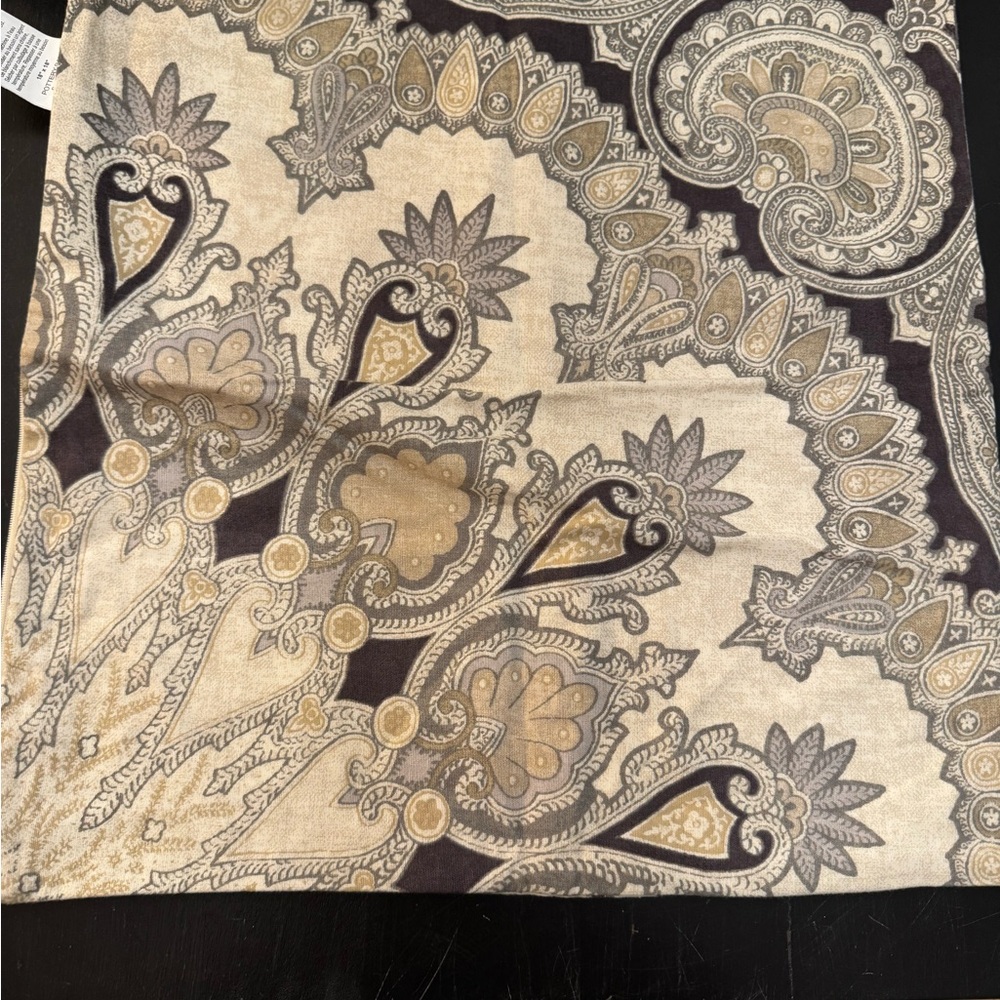 Pottery Barn Paisley/Ikat Reversible Pillow Cover